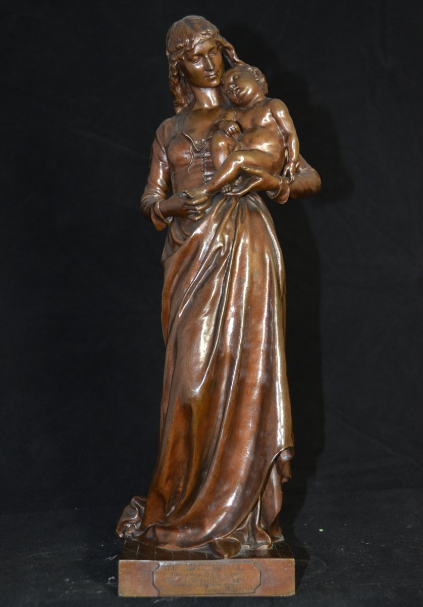 Bronze J. Gautherin  Clotilde de Surville-photo-2