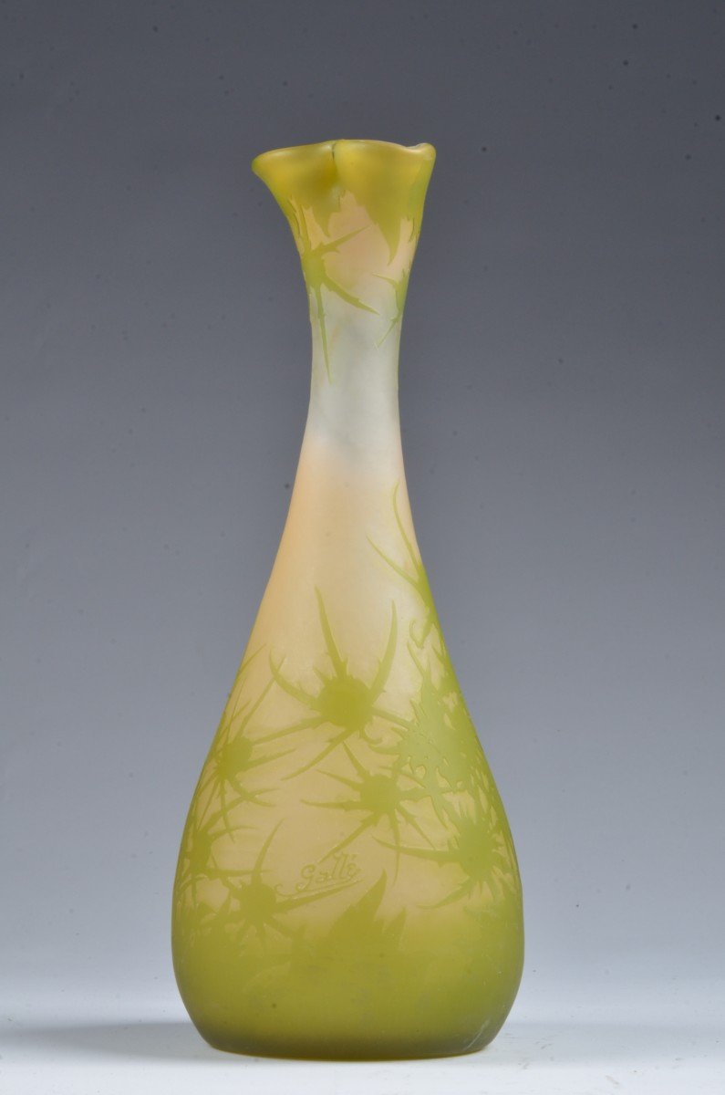 Thistle Gallé Vase-photo-4