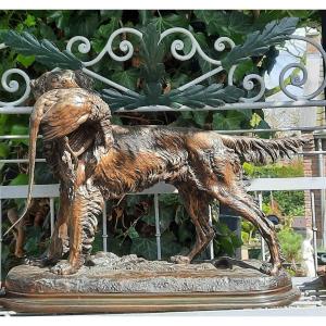 Bronze Chien. J. Moigniez. 