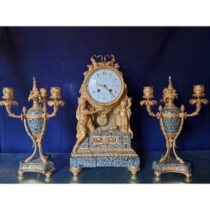 Bronze And Granite Clockset 