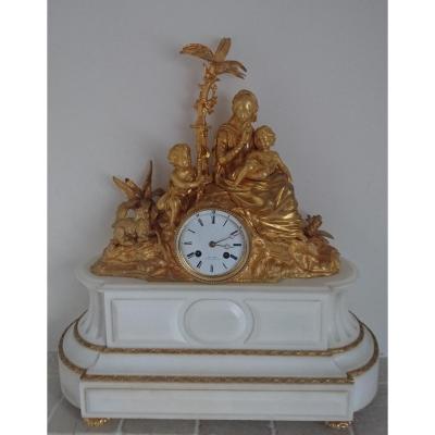 Gilt Bronze Clock. 19th Century.