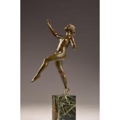 Art Deco Bronze Signed Michel