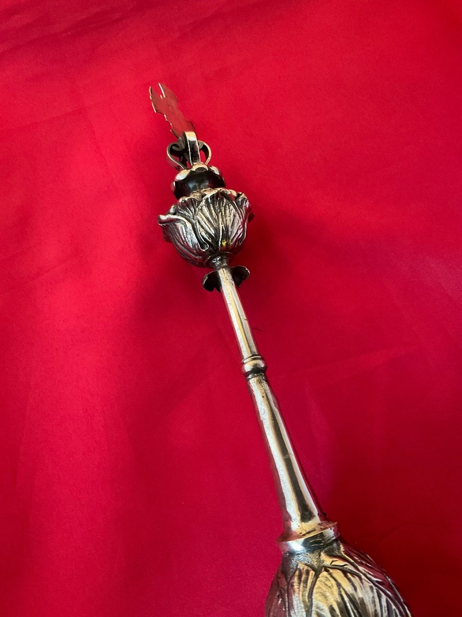 Virgin Scepter In Sterling Silver 17th Century-photo-1