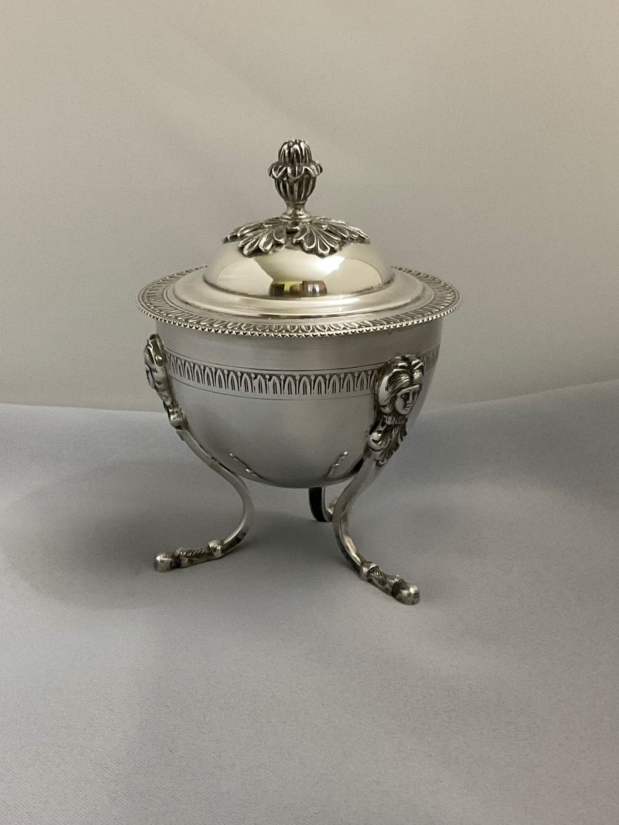 Sterling Silver Tripod Drageoir Early 19th Century -photo-7