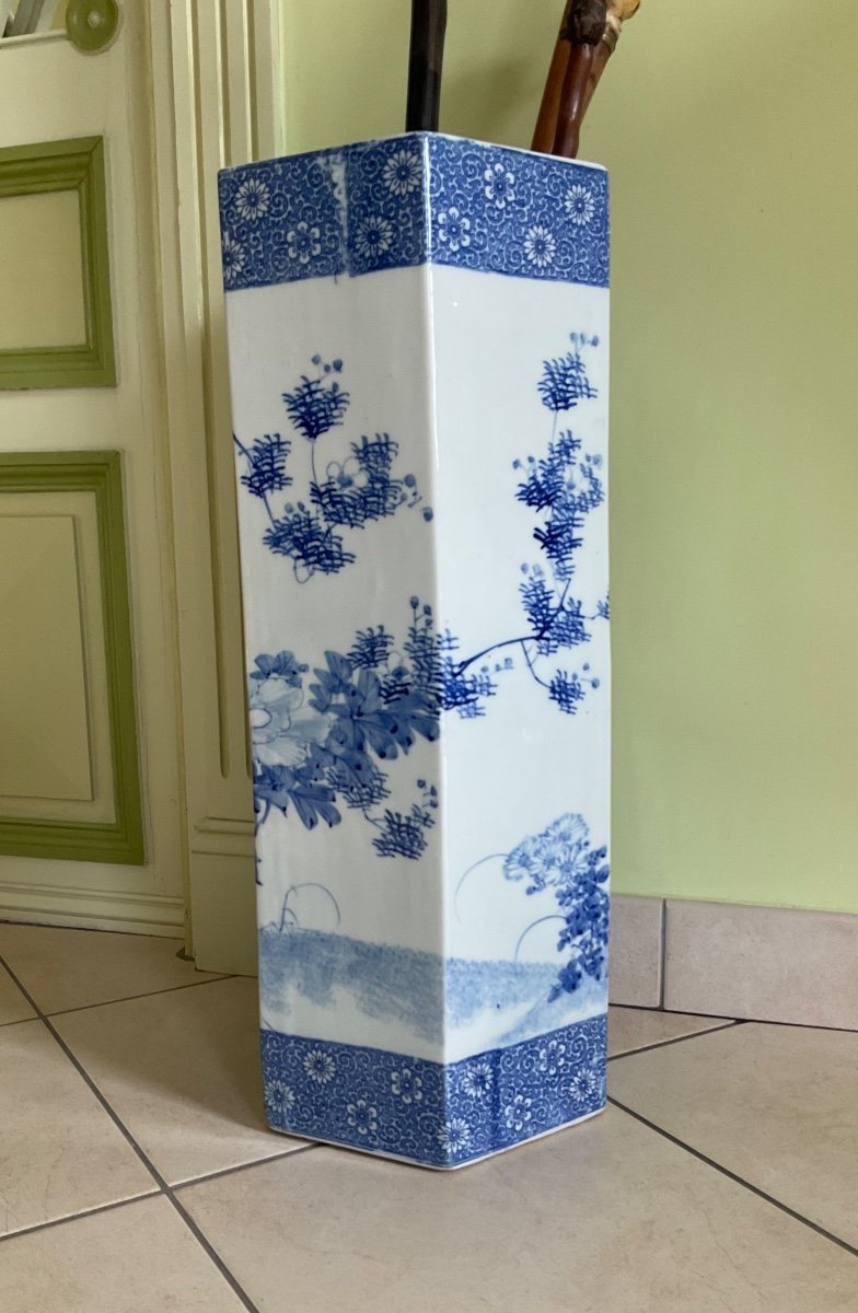 Porte Parapluie En Porcelaine Chine Fin 19éme Siècle -photo-1