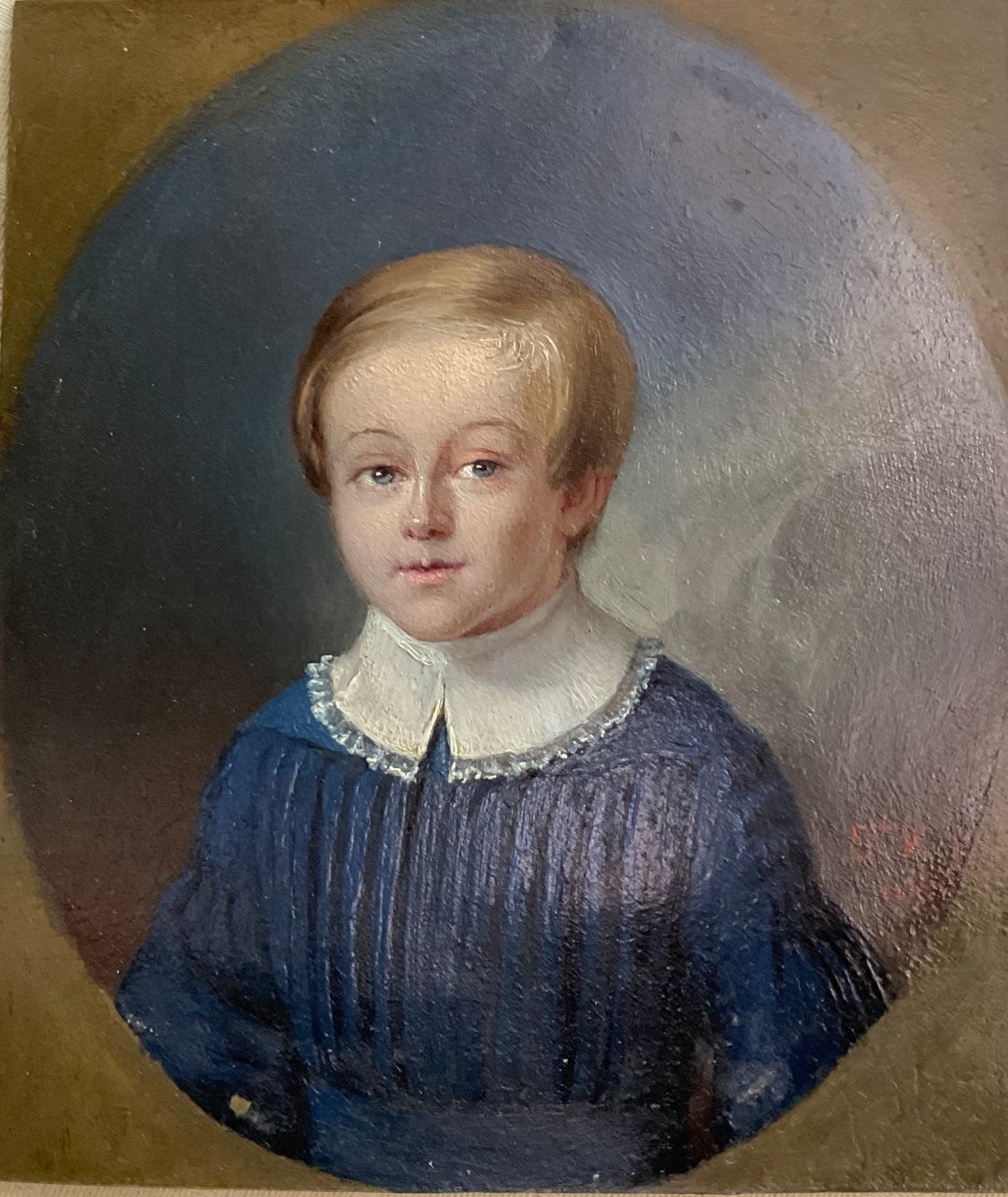 Portrait Of A Child Middle 19th Century -photo-2