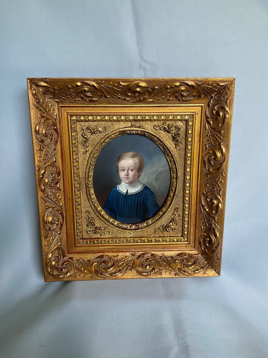 Portrait Of A Child Middle 19th Century -photo-3