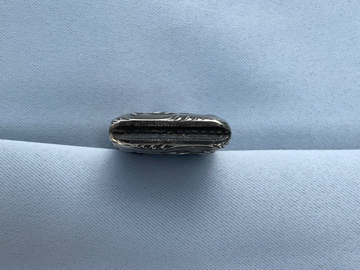 Pyrogenic Small Matchbox In Late 19th Century Silver -photo-4