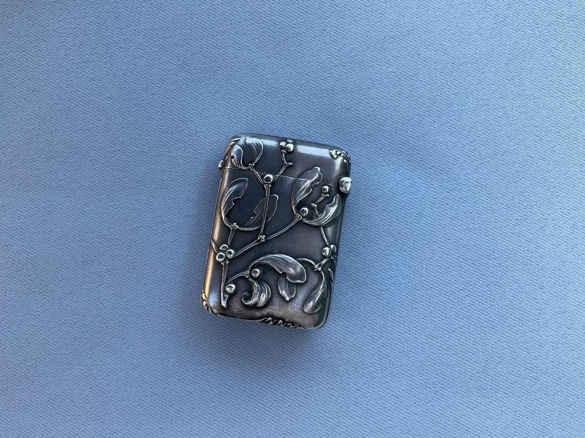 Pyrogenic Small Matchbox In Late 19th Century Silver -photo-8