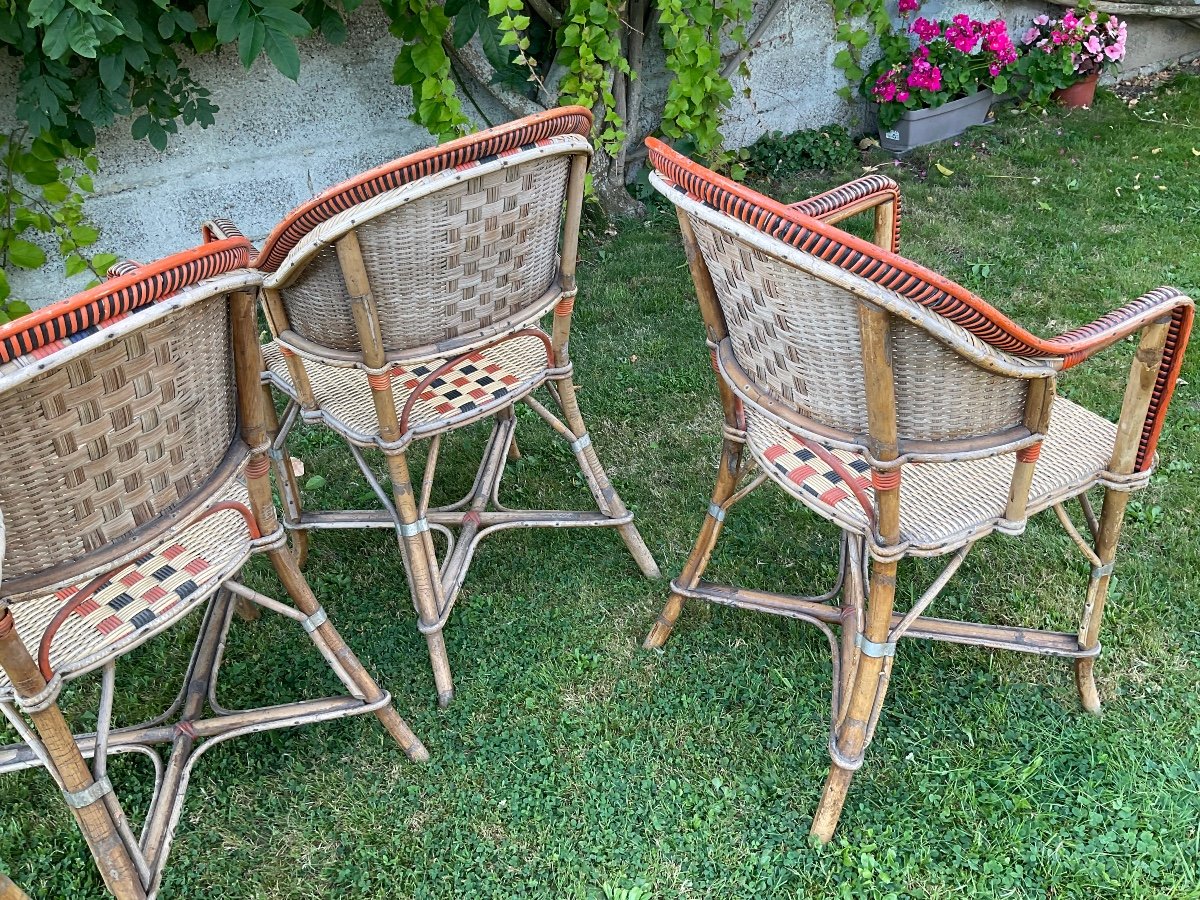 Rattan Living Room Early 20th Century -photo-2