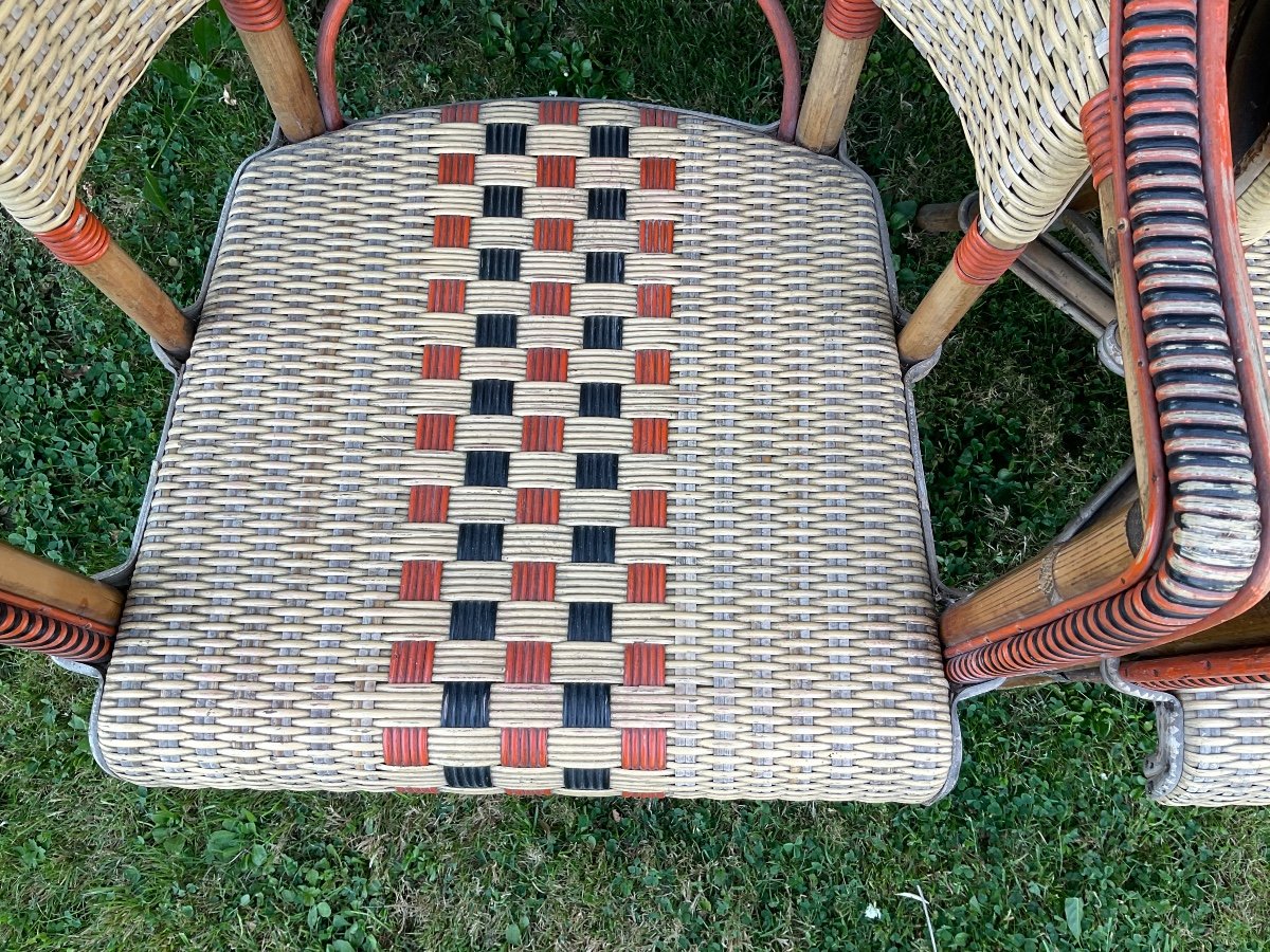 Rattan Living Room Early 20th Century -photo-4