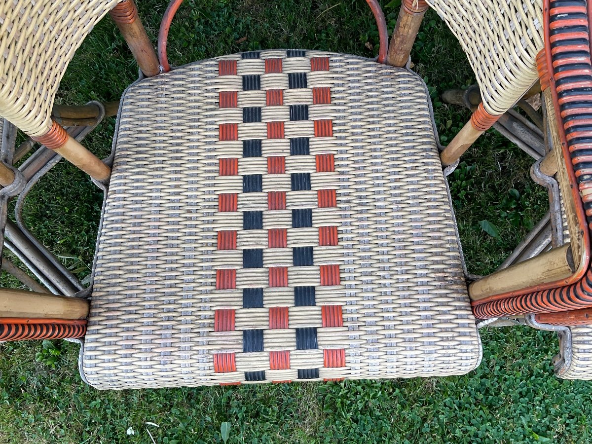 Rattan Living Room Early 20th Century -photo-5