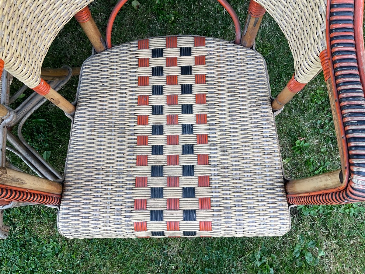 Rattan Living Room Early 20th Century -photo-7