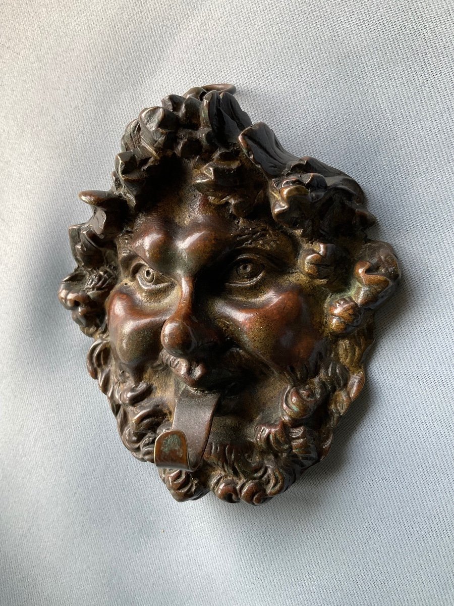 Porte Montre Bacchus En Bronze Napoléon III-photo-3