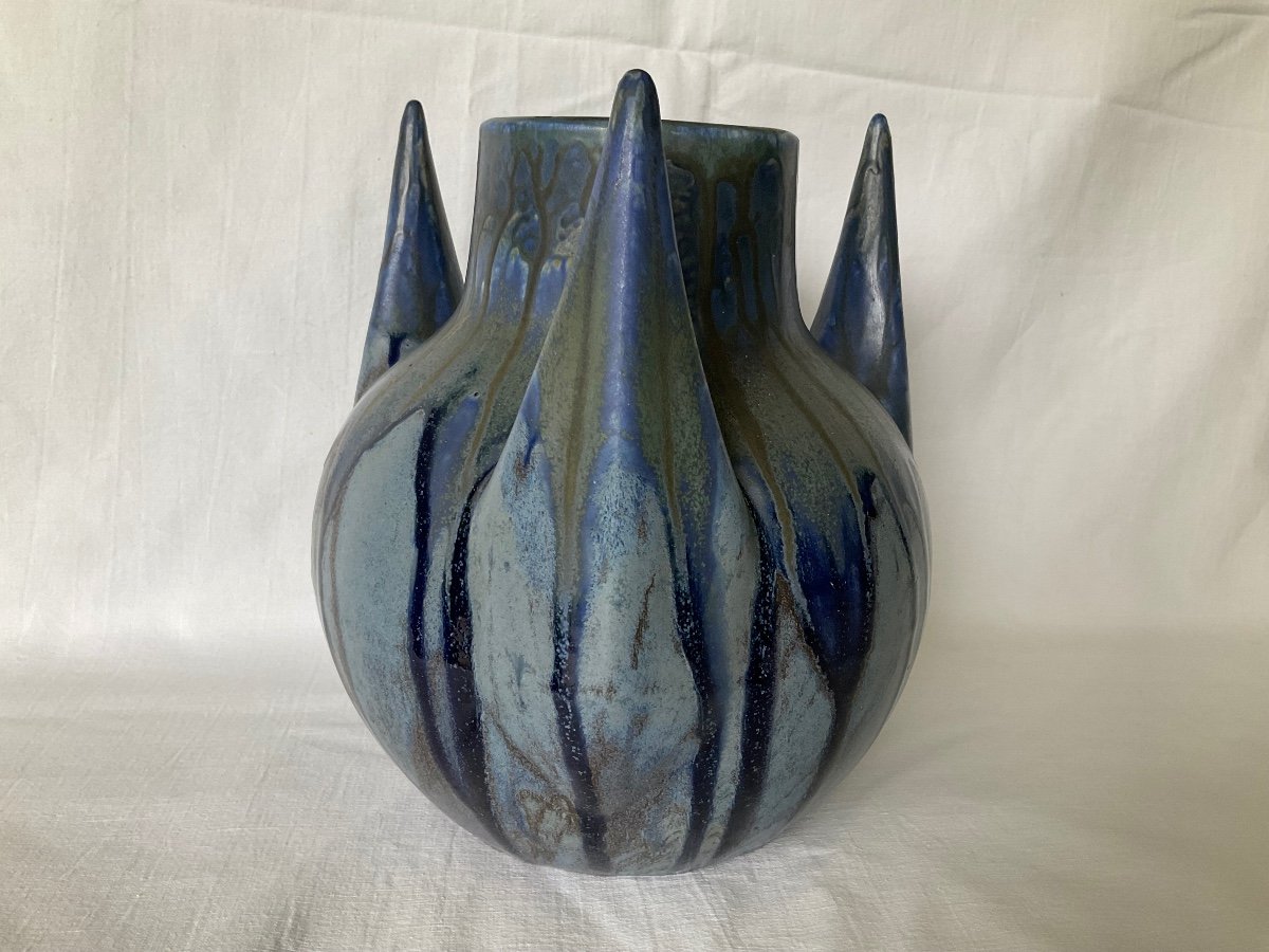 Metenier Gilbert Vase Style Art Déco -photo-2