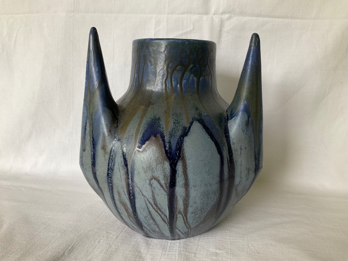 Metenier Gilbert Vase Style Art Déco 