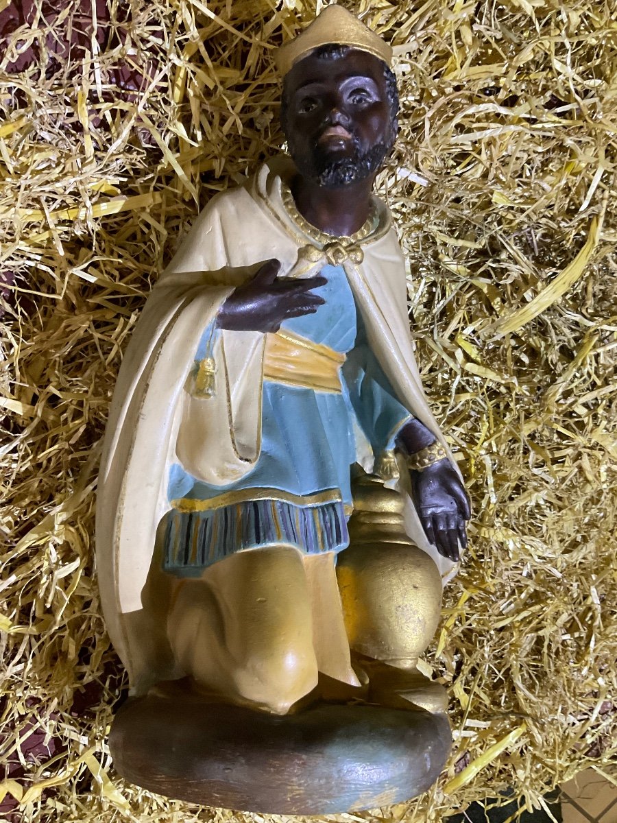 Church Nativity Scene Christmas Santons Late 19th Century -photo-3