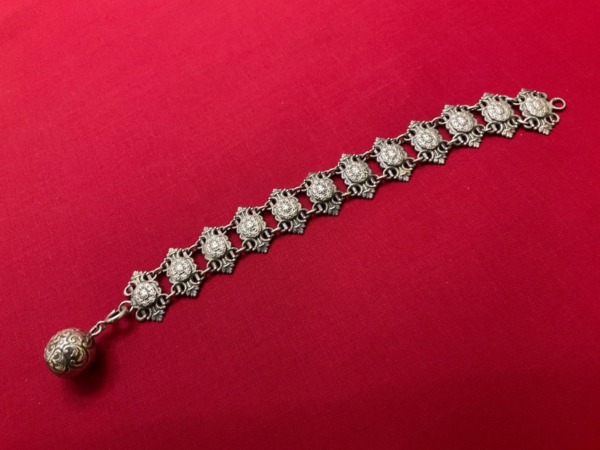 Bracelet En Argent Début 20éme Siècle 