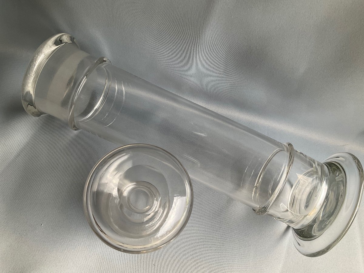 19th Century Apothecary Bottle In Blown Glass -photo-8