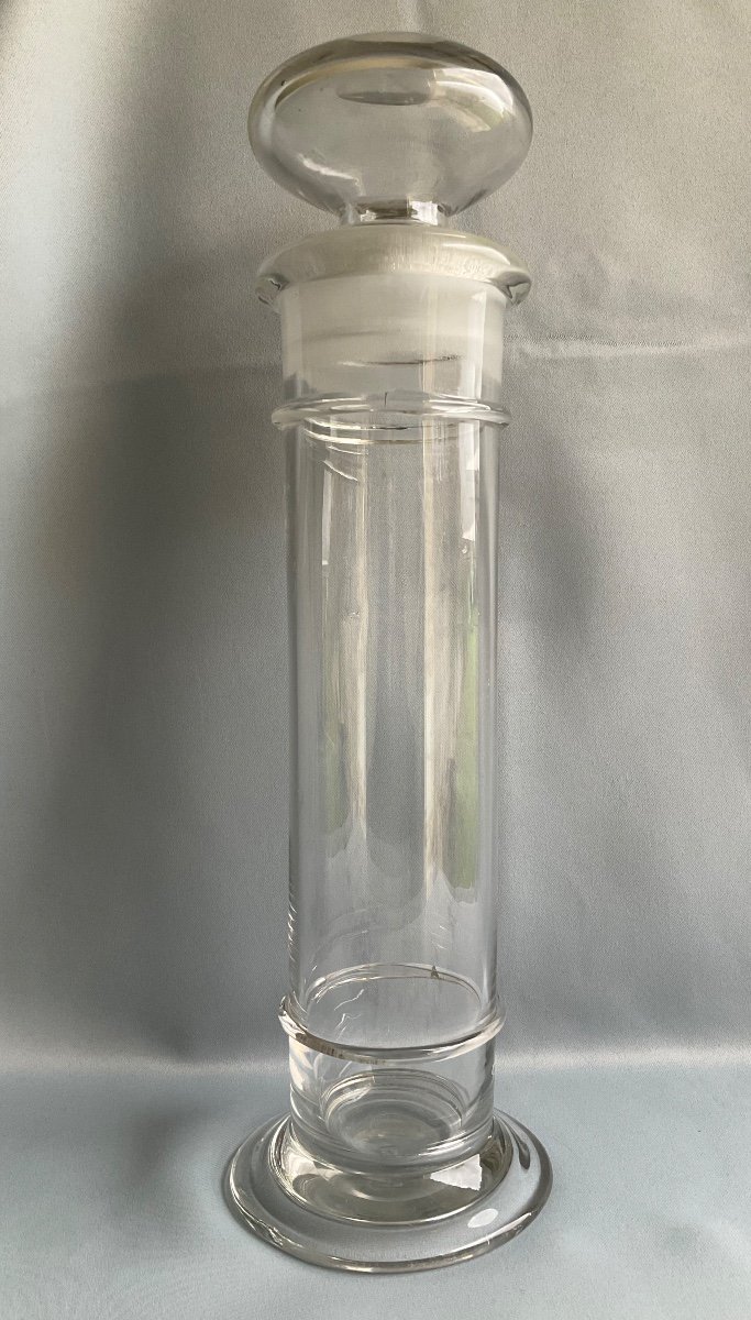 19th Century Apothecary Bottle In Blown Glass 