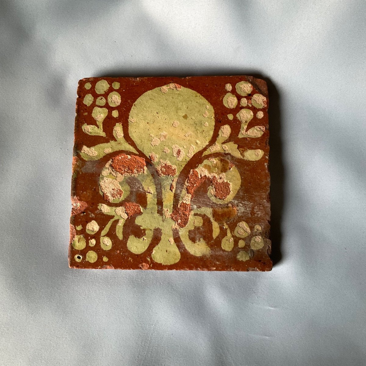 Flanders Tile 17th Century Terracotta-photo-2