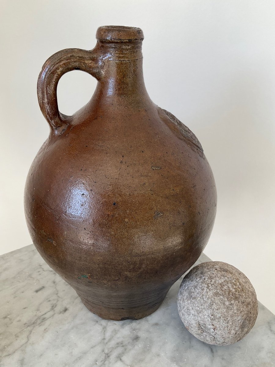 Bellarmine Stoneware Jug Dated First Quarter 17th Century -photo-2