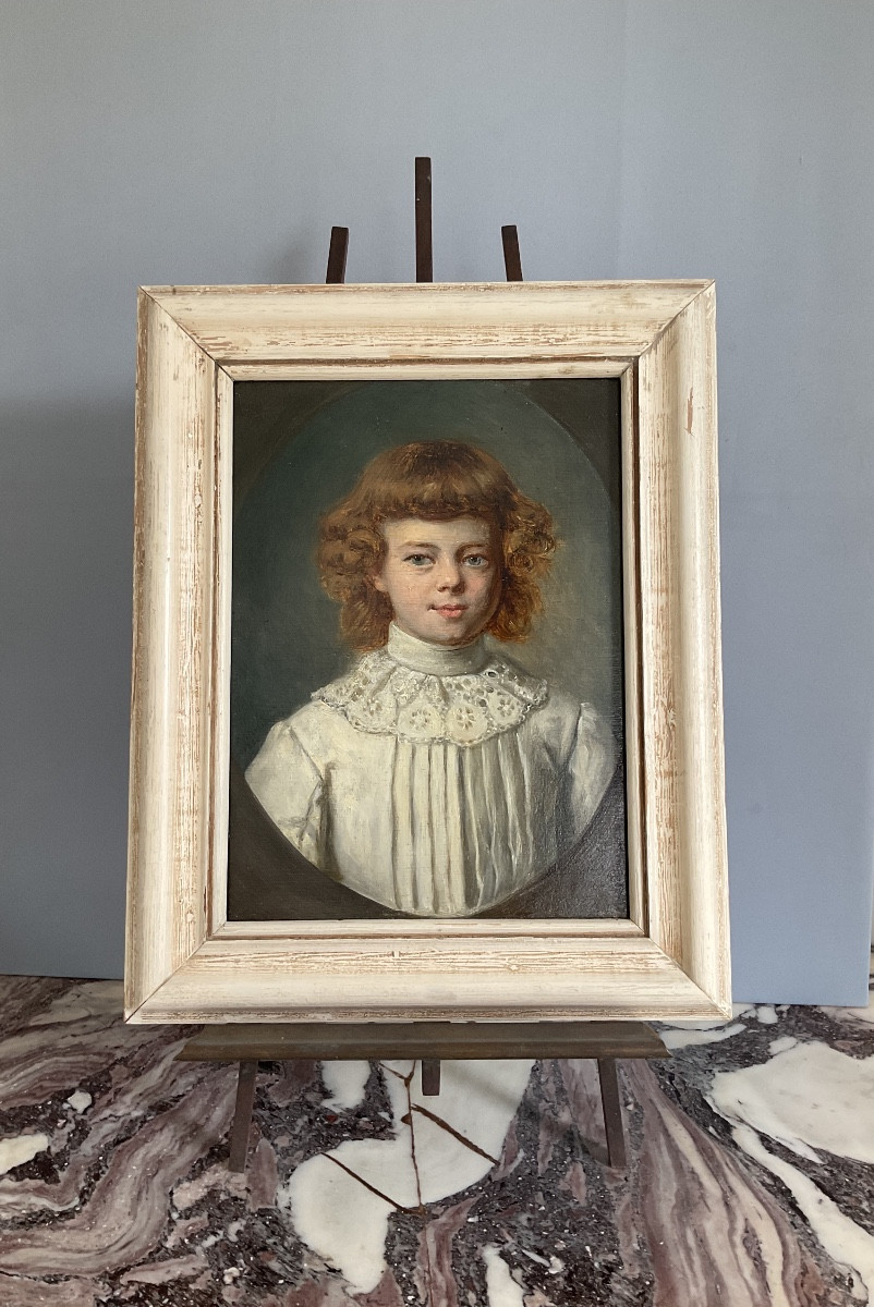 Juliard Alexandre Portrait Of A Young Girl 19th Century -photo-3