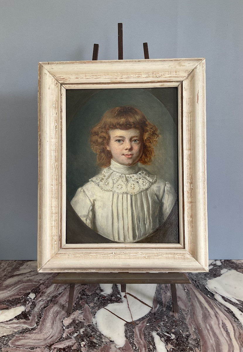 Juliard Alexandre Portrait Of A Young Girl 19th Century -photo-4