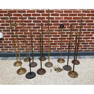 Set Of 11 20th Century Brass Displays 