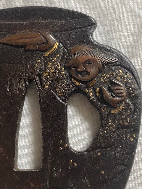 Tsuba En Forme De Jarre-photo-3