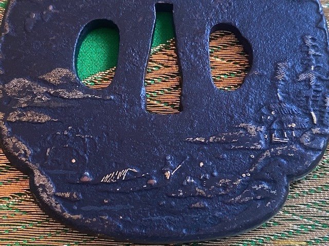 Tsuba A Decor De Paysage-photo-2