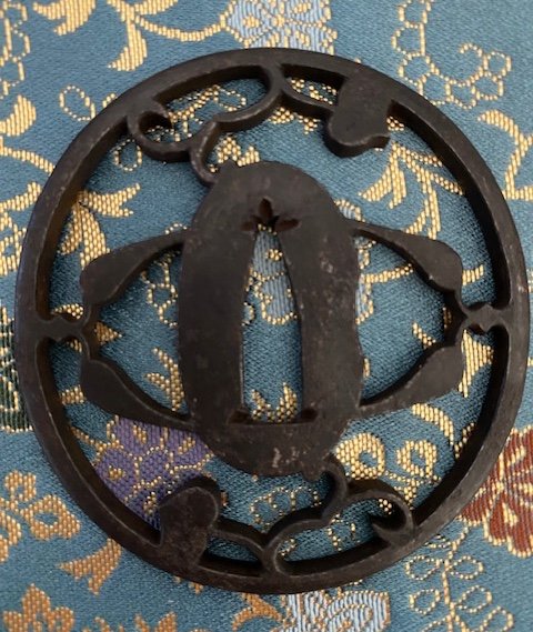 Tsuba Aoi Leaf