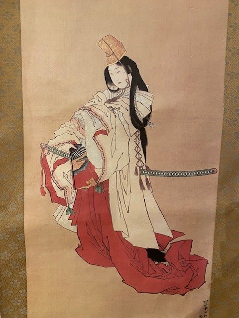 Kakemono Samurai Woman-photo-3