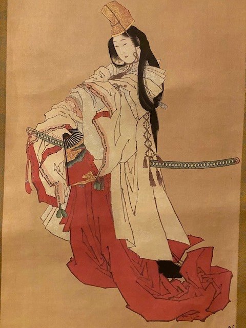 Kakemono Samurai Woman-photo-3