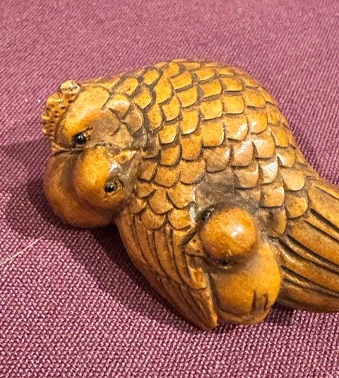 Netsuke Hen And Chicks-photo-3