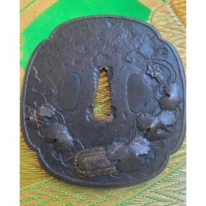 Tsuba A Decor De Courge