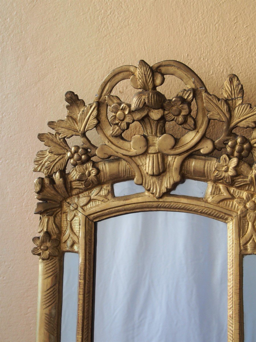 Louis XV Golden Mirror-photo-2