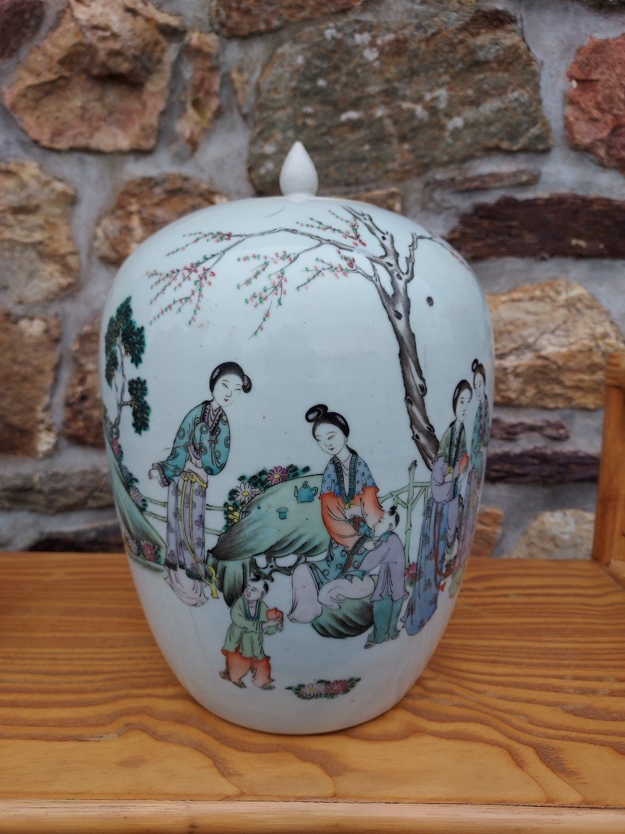 Large Covered Vase China Twentieth-photo-4