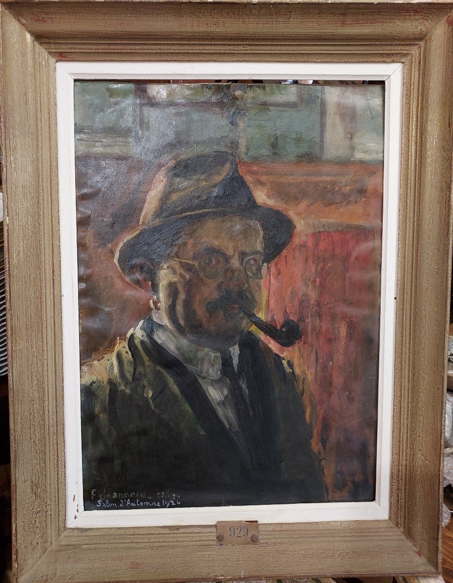 Autoportrait De Fernand Jeanneau Salon d'Automne 1924 Hsp