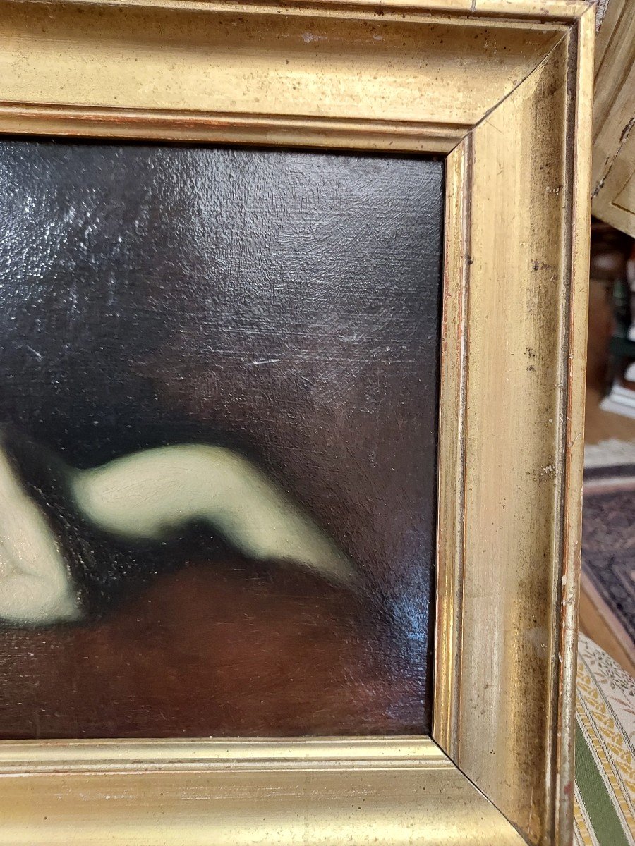 Oil On Cardboard After Jean-jacques Henner-photo-4