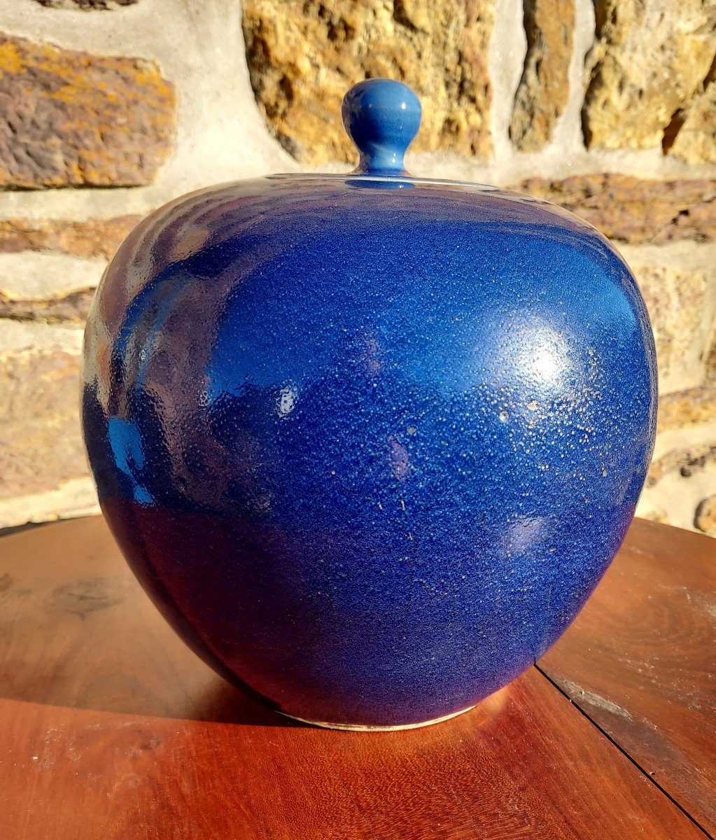 Pot à Gingembre Bleu Poudré Vers 1880 Dynastie Qing