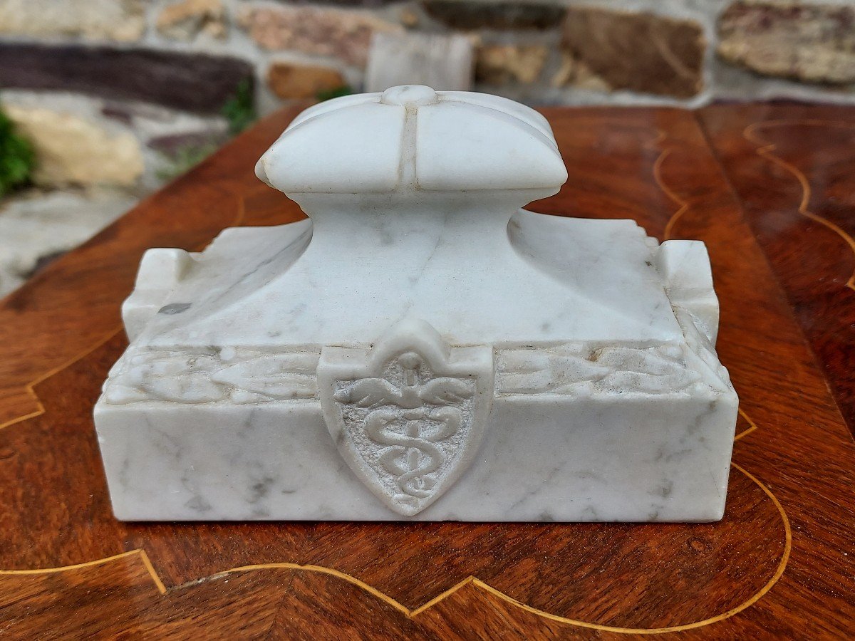 Caduceus Marble Pharmacy Paperweight -photo-3