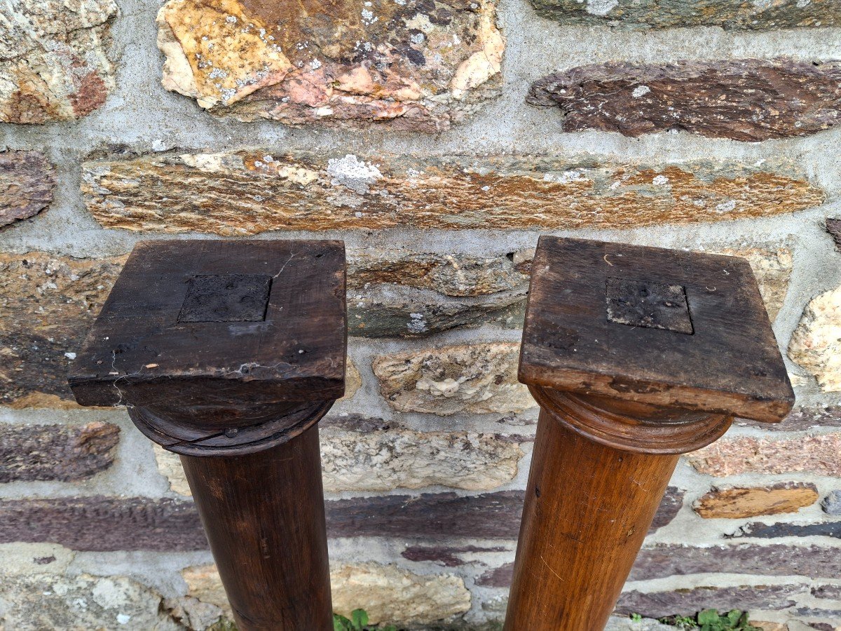 Paire De Colonnes Corinthiennes -photo-3