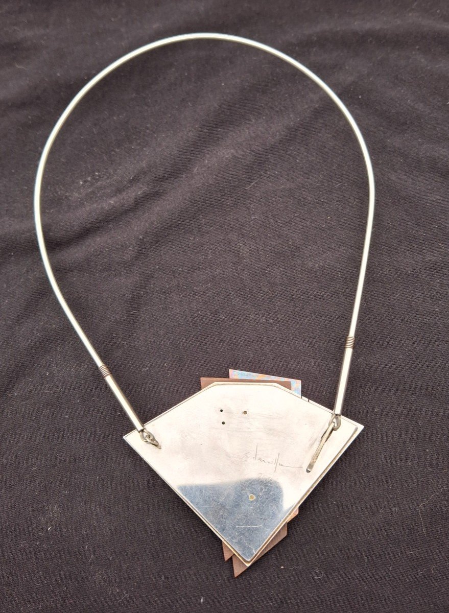 Modernist Necklace Alain Lerolle Paris-photo-3