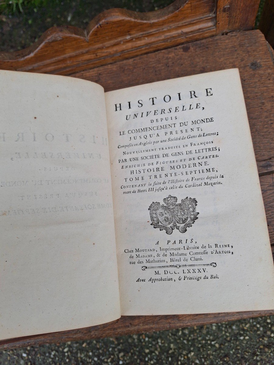 Livre Du XVIIIe Issu De La Prestigieuse Bibliothèque d'Un Prince Polonais -photo-3