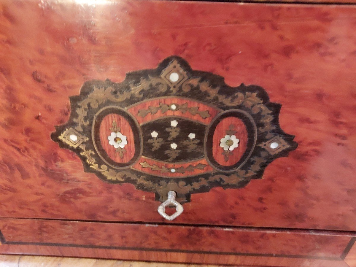 Napoleon III Liquor Cellar In Nineteenth Marquetry-photo-2