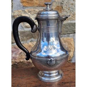 Solid Silver Teapot Shell Decor