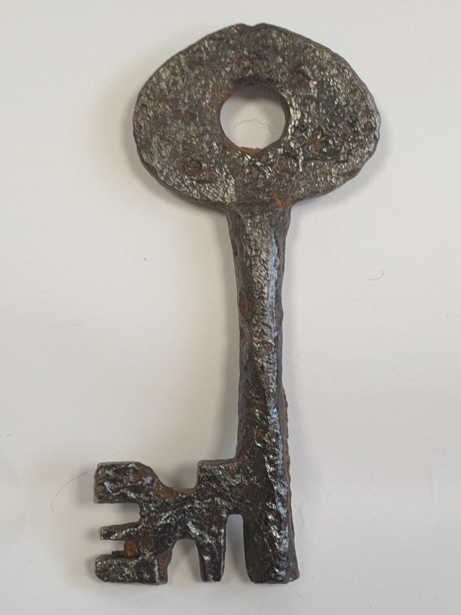 Gothic Key 14th Century 8cm-photo-3