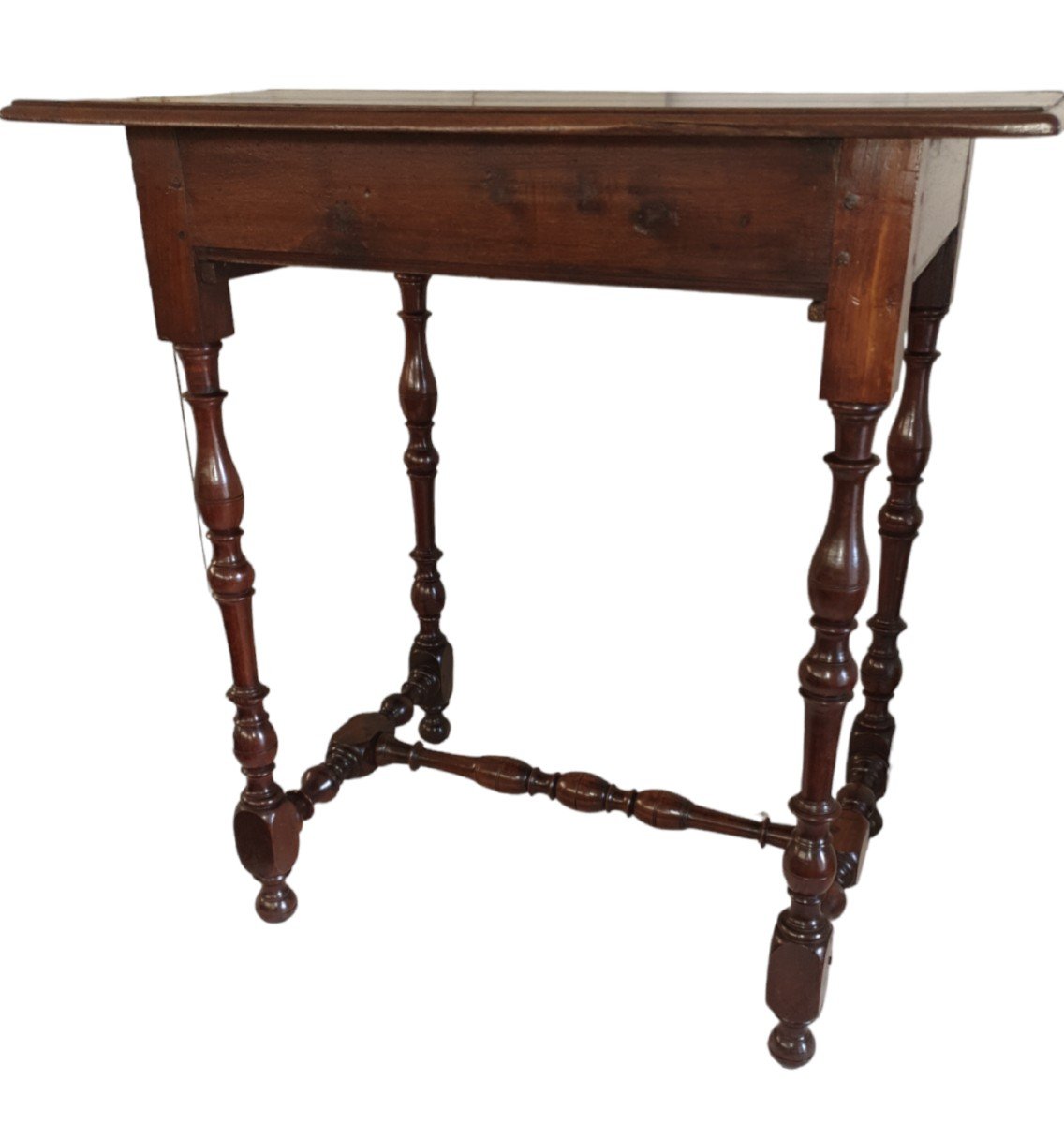 Small Table In Walnut Wood, Louis XIII Period-photo-6