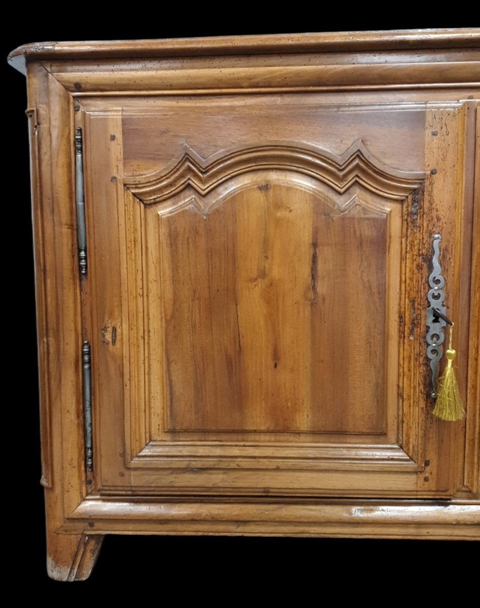 18th Century Three-door Sideboard In Blond Walnut -photo-1